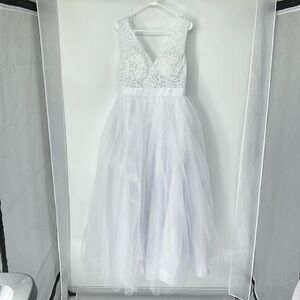 June bridals NWT white tulle dress